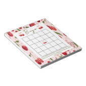 Bingo baby shower game Cherry Sweet  ノートパッド (アングル)
