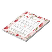 Bingo baby shower game Cherry Sweet  ノートパッド (回転)