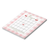 Bingo baby shower game Cherry Sweet  ノートパッド (回転)