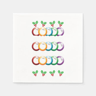 Bingo Balls Lucky Game Player Gambler Gift スタンダードカクテルナプキン