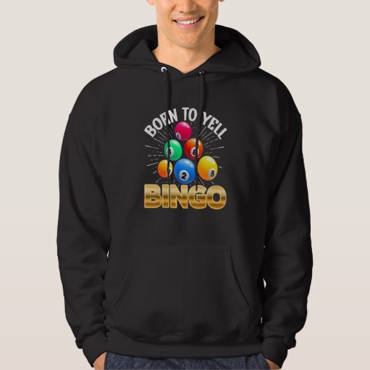 Bingo Caller Player Lucky Bingo 25 パーカ (正面)