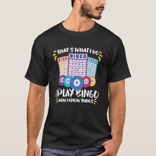Bingo Card Game Grandma Bingo Player Bingo Cards Tシャツ (正面)