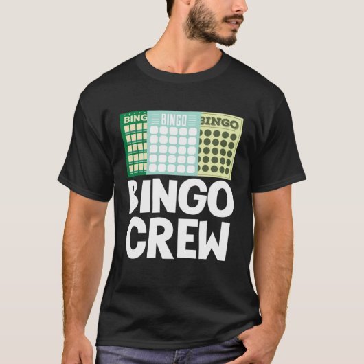 Bingo Crew Bingo Card Game Gambling Luck Bingo Bal Tシャツ (正面)