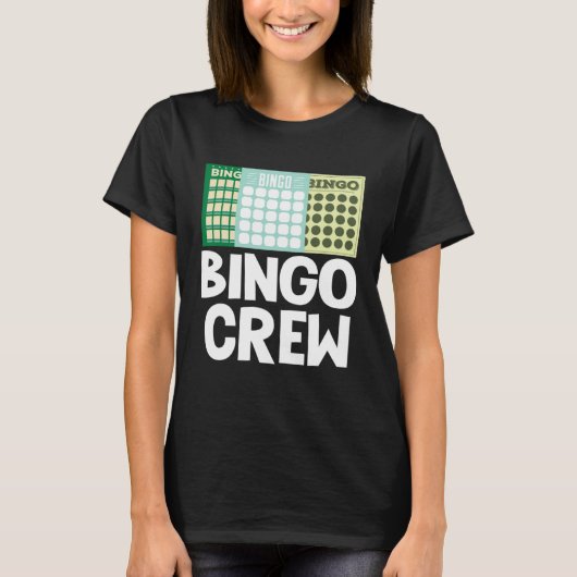 Bingo Crew Bingo Card Game Gambling Luck Bingo Bal Tシャツ (正面)