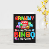 Bingo Funny Grammy Is My Name Bingo Is My Game Xma カード (黄色い花)