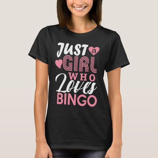 Bingo Girls  Bingo Game Player  Women Kids Tシャツ (正面)
