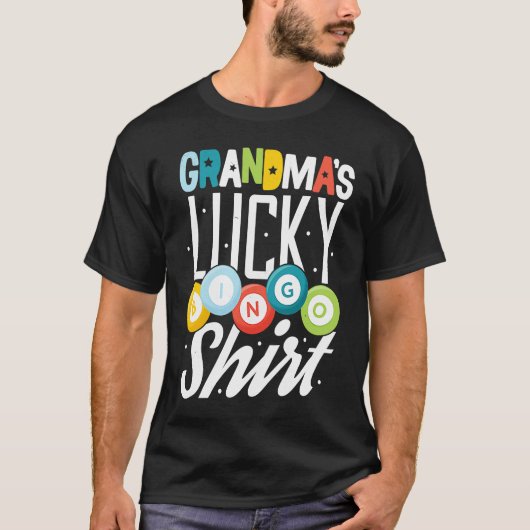 Bingo Grandma  Bingo Player Nana Mimi Lucky Hobby Tシャツ (正面)
