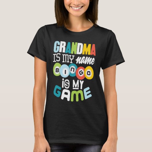 Bingo Grandma Lucky Grandmother Nana Mimi Women Tシャツ (正面)