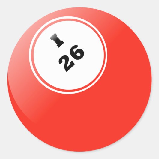 Bingo I-26ステッカー ラウンドシール (正面)