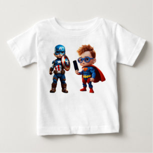 BINGO Marvel Heroes Tシャツ&乳児子供へベビー ベビーTシャツ