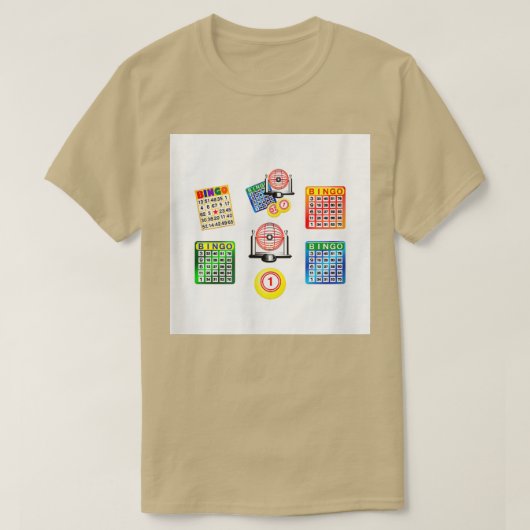 Bingo Night Prize Reward Card Raffle Print Decor G Tシャツ (デザイン正面)