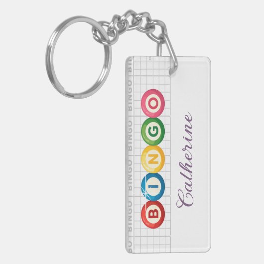 Bingo Personalized Keychain キーホルダー (正面左)