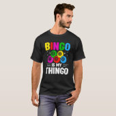 Bingo Player Bingo Halls Casino Game Card Game Bin Tシャツ (正面フル)