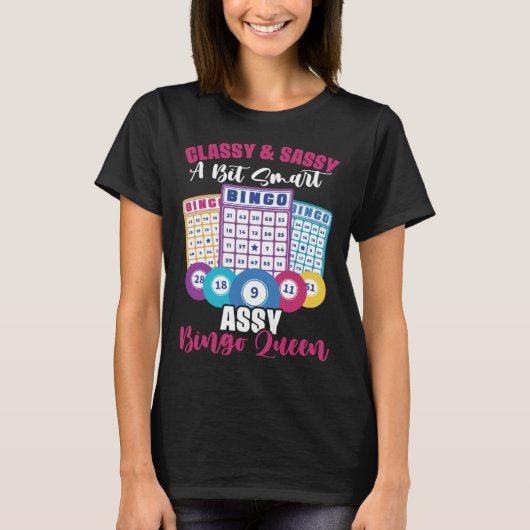 Bingo Player Gambling Lottery Bingo Card Bingo Que Tシャツ (正面)