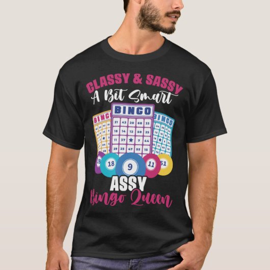 Bingo Player Gambling Lottery Bingo Card Bingo Que Tシャツ (正面)