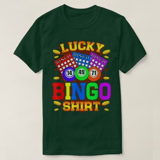 Bingo Player Grandma Grandpa Bingo Gambling Tシャツ (デザイン正面)