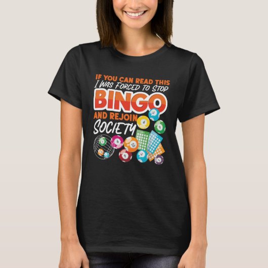Bingo Player If You Can Read This I Was Forced To Tシャツ (正面)