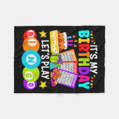Bingo Player It's My Birthday Let's Play Bingo Xma フリースブランケット (正面(横))
