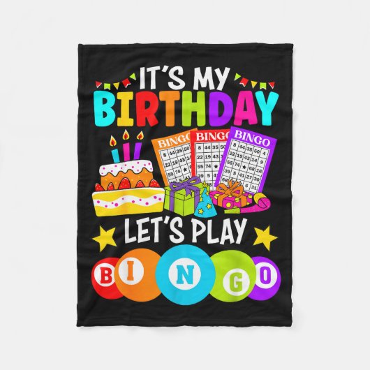 Bingo Player It's My Birthday Let's Play Bingo Xma フリースブランケット (正面)