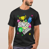 Bingo Player Lotto Bingo Winner Gambling Lottery B Tシャツ (正面)