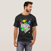 Bingo Player Lotto Bingo Winner Gambling Lottery B Tシャツ (正面フル)