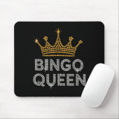 Bingo Queen Bingo Player Game Party Funny Women Gi マウスパッド (マウス)