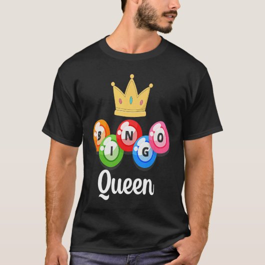 Bingo Queen Womens  Bingo Player  Caller Tシャツ (正面)