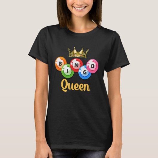 Bingo Queen Womens  Bingo Player Tシャツ (正面)