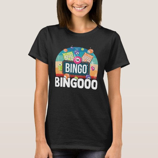 Bingo Shake Casino Gambling Grandpa Lottery Dauber Tシャツ (正面)