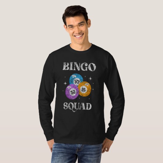 Bingo Squad Humor Player  Game Tシャツ (正面フル)