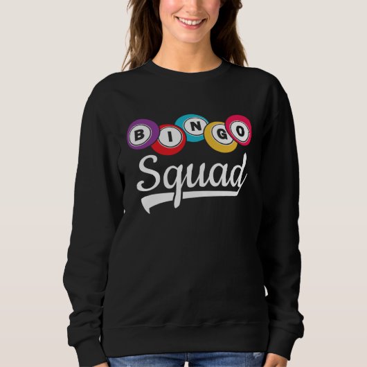 Bingo Squad Women Men Bingo  Bingo スウェットシャツ (正面)