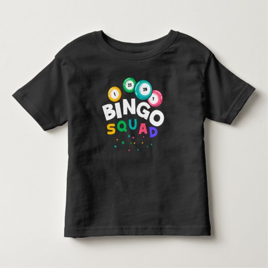 Bingo Teamおもしろい賭博のユーモア トドラーTシャツ (正面)