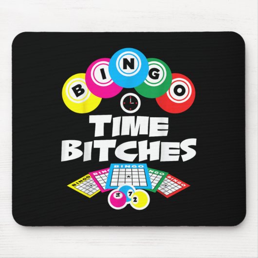 Bingo Time Es Funny Bingo Player Game Lover Gift H マウスパッド (正面)