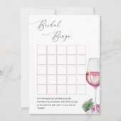 Bingo Vino before Vows Bridal Shower Game 招待状 (正面)