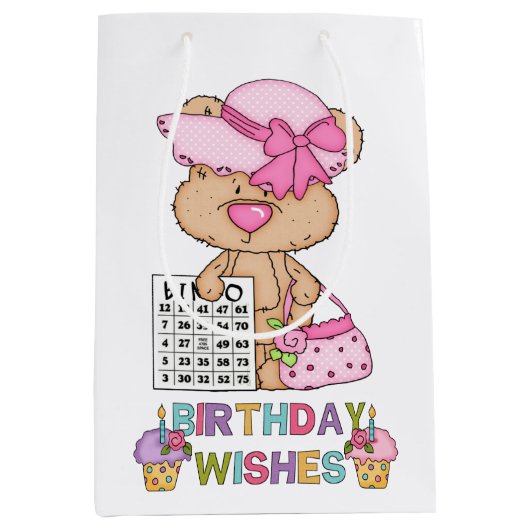 Bingo wishes for ya誕生日中抱き枕 ミディアムペーパーバッグ (正面)