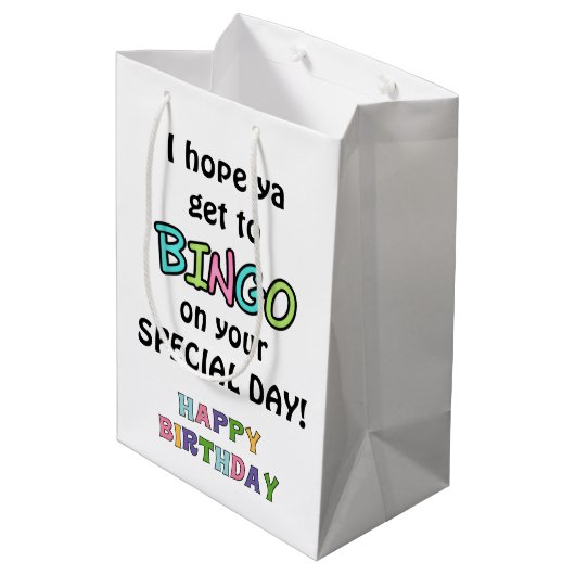 Bingo wishes for ya誕生日中抱き枕 ミディアムペーパーバッグ (裏面アングル)