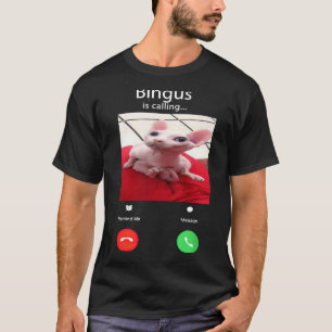 Bingus is呼び出し大きな猫ミーム tシャツ
