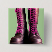 Binkのブーツ 缶バッジ (正面)