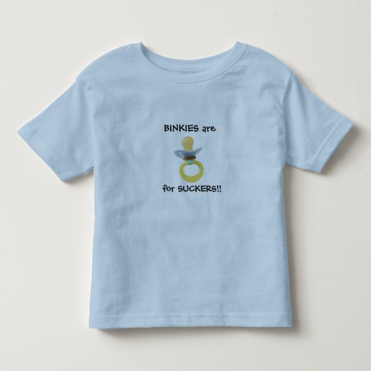 BINKIESは吸盤のため!です!! トドラーTシャツ (正面)