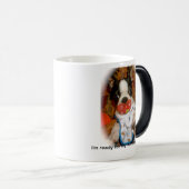 Binkyのマグを持つボストン子犬 モーフィングマグカップ (正面右)