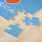 BinoとFino I love Africa Jigsawパズルブルー ジグソーパズル (側面)