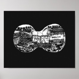 Binocular view to the west ポスター