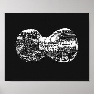 Binocular view to the west ポスター