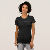 binspirationalの白のロゴ tシャツ (正面フル)