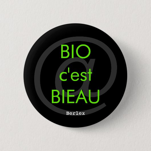 Bio c'est Bieau 缶バッジ (正面)