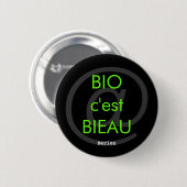 Bio c'est Bieau 缶バッジ (正面&裏面)