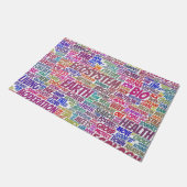 Bio Nuage de Mots Texte Modèle Biodiversité ドアマット (アングル)