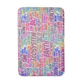 Bio Nuage de Mots Texte Modèle Biodiversité バスマット (正面縦)