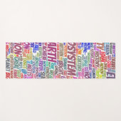 Bio Nuage de Mots Texte Modèle Biodiversité ヨガマット (正面(横))