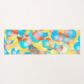 Bio Nuage de Mots Texte Motif Biodiversité ヨガマット (裏面(横))